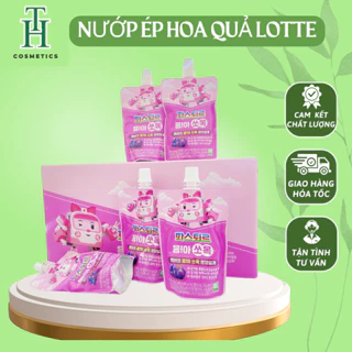 Nướp Ép Hoa Quả Lotte Hồng  💥 CHÍNH HÃNG💥 Tăng Cường Sức Khỏe Đường Ruột, Giúp Bé Ăn Ngon Miệng, Cân Bằng Hệ Tiêu Hóa