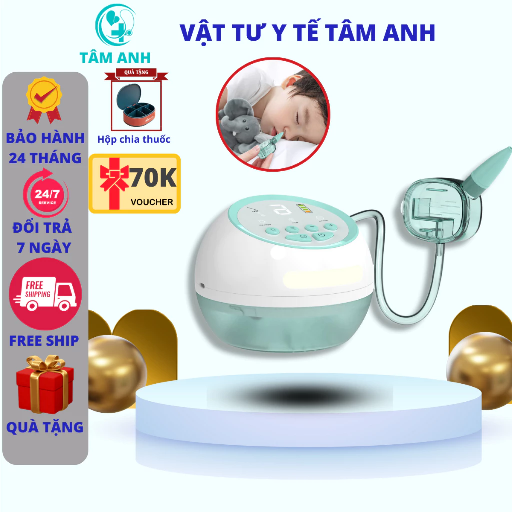 MÁY HÚT MŨI CHO TRẺ SƠ SINH T10 [BẢO HÀNH 24 THÁNG] TỰ ĐỘNG KHỬ TRÙNG VÒI HÚT BẰNG TIA UV, HÚT HIỆU QUẢ, AN TOÀN CHO BÉ