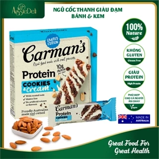 Hộp 200gr - Thanh Đạm Protein Giàu Năng Lượng Thơm Ngon Dinh Dưỡng - CARMAN'S -  Nhập Khẩu Từ Úc