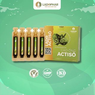 Cao ống Atiso không đường Ladophar Lado Actisô giải độc gan thanh lọc cơ thể Hộp 10 ống