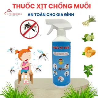 Xịt đuổi muỗi, Thuốc xịt muỗi AN TOÀN chiết xuất Thảo Mộc, Bình xịt chống muỗi và côn trùng Vim Nano