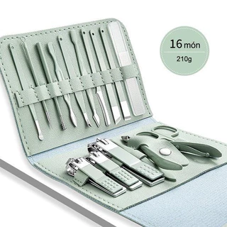 Bộ Cắt Móng Tay 16 Món Làm Nail Bằng Thép Không Gỉ, Bộ Bấm Móng Tay Cao Cấp(68)