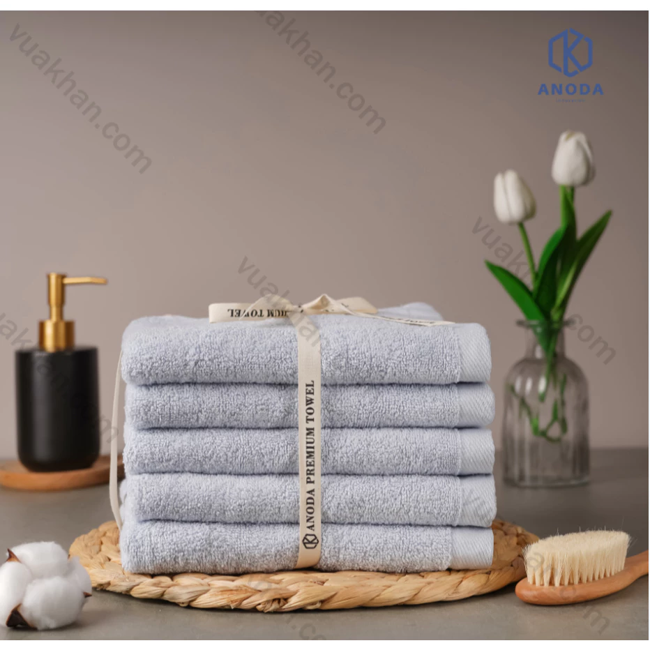 Khăn Tắm Xuất Hàn Khăn gội 40x80cm Trọng lượng 150gr 100% Cotton Cao Cấp Anoda