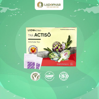 Trà Atiso túi lọc LADOPHAR thảo mộc giải độc thanh lọc cơ thể tăng cường chức năng gan Lado Actiso - hộp 100 túi