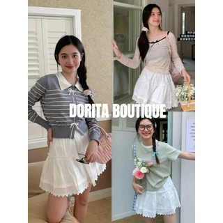 CHÂN VÁY NGẮN MIDI THÔ BOI VIỀN REN SIÊU XINH ULZZANG DORITA BOUTIQUE