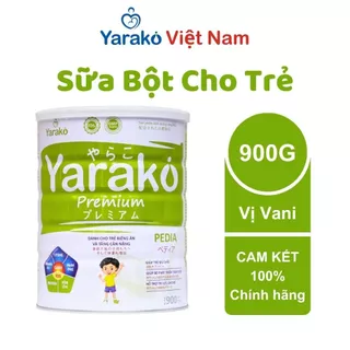 Sữa Tăng Cân Cho Bé YARAKO PREMIUM PEDIA Hỗ Trợ Dinh Dưỡng Cho Trẻ Biếng Ăn Và Tăng Cân  Hộp 900g