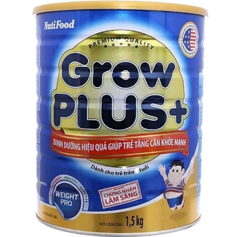 Sữa bột GrowPlus Xanh lon 1.5kg