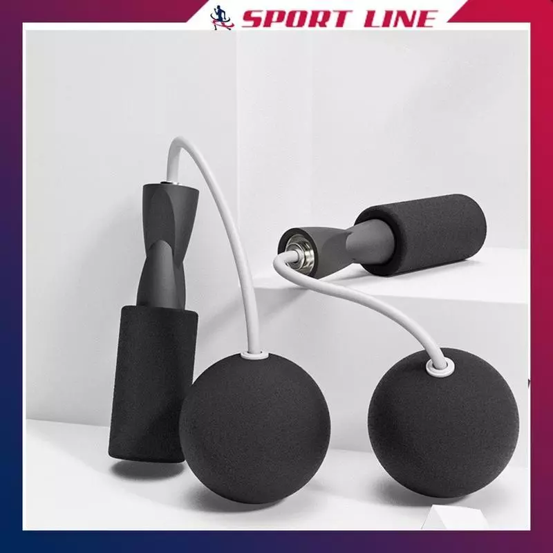 Dây Nhảy Không Dây Đàn Hồi Có Bóng Tạ Hỗ Trợ Tập Gym Thể Dục Giảm Cân, Luyện Thể Lực Nam Pin