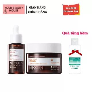 [Mã COSBAUH3 giảm 8% đơn 300K] [NEOGEN DERMALOGY] Serum và Kem Làm Trắng Da Mờ Thâm REAL VITA C 32g