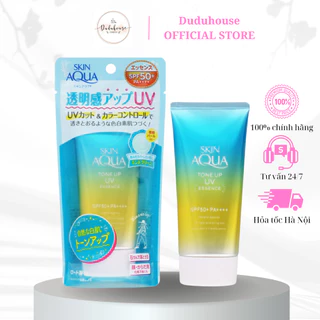 Kem Chống Nắng Skin Aqua Xanh Tone Up UV Essence Mint Green Hiệu Chỉnh Tông Da 50g Duduhouse