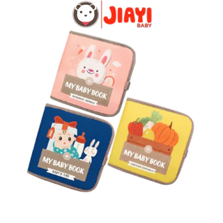 Sách vải mềm Jiayi Baby giúp bé chơi tự lập, phát triển thị giác - vận động dành cho bé từ 0-3 tuổi