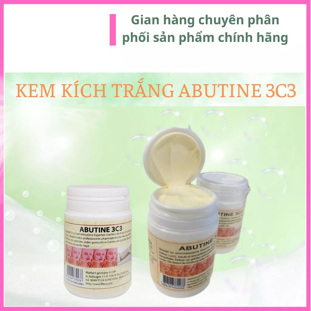 (Chính Hãng) Kem Kích Trắng Abutine 3C3 Thái Lan Hộp 250gram