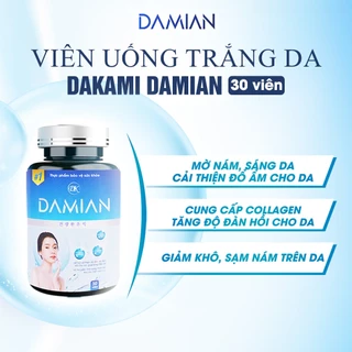 Viên uống DAMIAN giảm nám sạm tối đa, ngăn ngừa lão hóa, ổn định nội tiết tố giúp giữ mãi thanh xuân hộp 30 viên