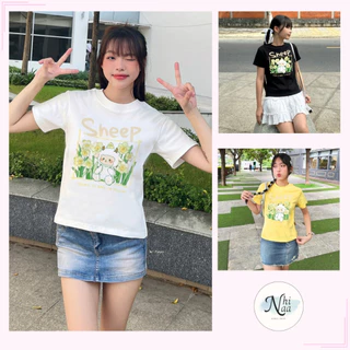 Áo Baby Tee NhiNaa Store In Hình Cừu Sheep A51084