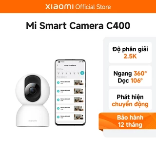 Camera Giám sát Xiaomi Smart C400 2,5K, Khẩu độ F1.4, AI phát hiện con người, Bản quốc tế - Hàng Chính Hãng