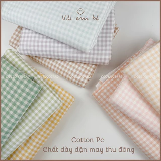 Vải thun Cotton PC  Moimoln Hàn Quốc may thu đông cho mẹ và bé