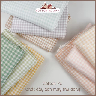 Vải cotton PC thu đông, may sơ sinh trẻ nhỏ, mẹ bé chất đẹp xịn xò