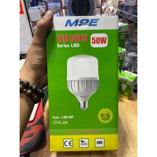 Bóng đèn LED hãng MPE (dạng bóng đèn trụ) -20W-30W,40W,50W ánh sáng trắng