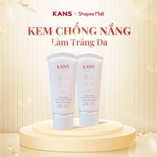 Kem chống nắng kans| Bảo vệ da| chống tia UVA| UVB| Giúp da đều màu và trắng sáng| 30ml| KANS VN