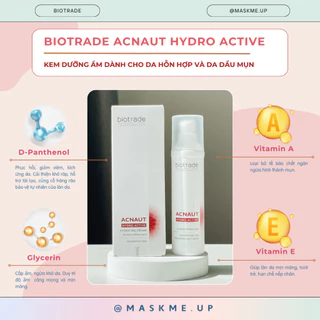 Kem dưỡng ẩm Biotrade Acnaut Hydro Active Cream cho da dầu mụn,nhạy cảm, mỏng yếu, da hỗn hợp 60ml