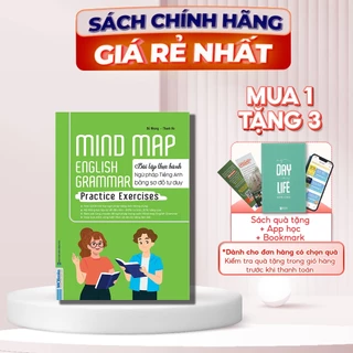 Sách - Mind Map English Grammar Practice Exercises – Bài Tập Thực Hành Ngữ Pháp Tiếng Anh Bằng Sơ Đồ Tư Duy MCBooks