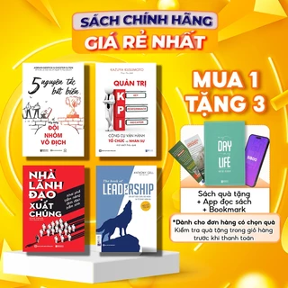 Combo 4 Cuốn 5 Nguyên Tắc Bất Biến Để Xây Dựng Đội Nhóm Vô Địch, Quản Trị KPI, Nhà Lãnh Đạo Xuất Chúng - Bizbooks