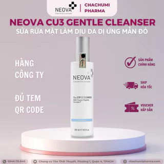 Sửa Rửa Mặt Làm Dịu Da Dị Ứng Mẫn Đỏ Neova Cu3 Gentle Cleanser 250ml