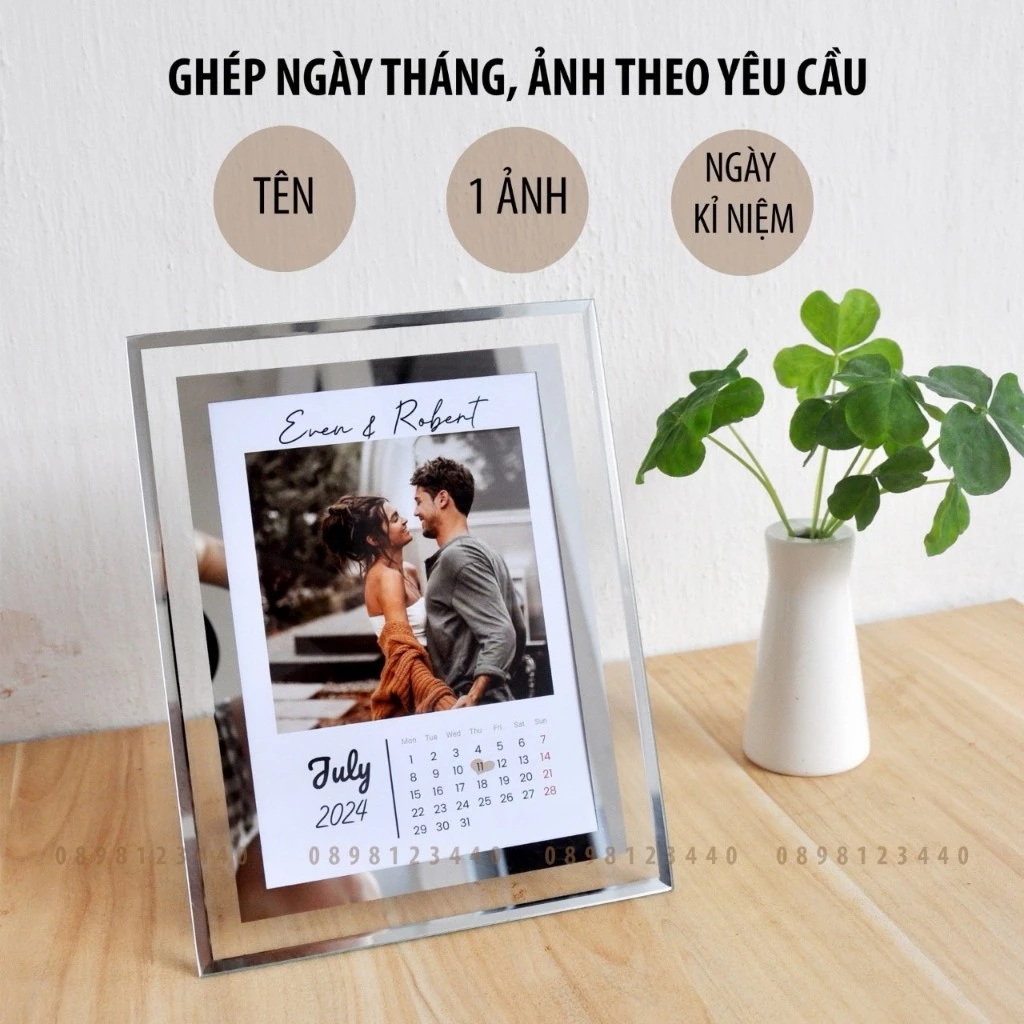 In Ảnh Theo Yêu Câu - Khung Ảnh Kính Làm Quà Tặng Sinh Nhật, Tặng Người Yêu, Ngày Kỷ Niệm Nemosa