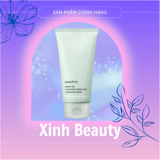 Sữa Rửa Mặt Innisfree Cleansing Foam Trà Xanh 150ml giúp làm sạch, kiểm soát nhờn và làm sáng da