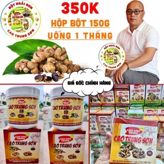 Bột Ngải Đen Cao Trung Sơn (Hộp Bột 150g) Chính Hãng Uống 1 Tháng