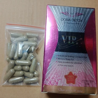 Combo Giảm Cân cấp tốc - DORA DETOX VIP HỘP 28 viên và 30v detox