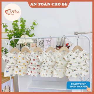 Bộ Quần Áo Trẻ Em Cộc Tay, Set Ngắn Tay Mùa Hè Cho Bé, Chất Tăm Mềm Mịn, Co Giãn, Thoải Mái (5-15kg) MNK02