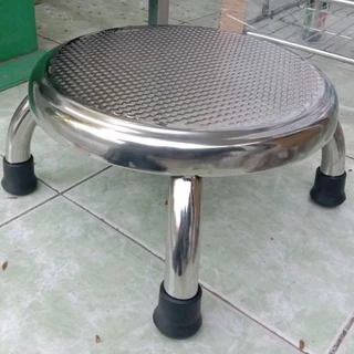 Ghế inox ngồi thấp rửa chén bát , giặt đồ , làm bánh, người già ngồi tắm . Cao 15cm lên mặt ghế