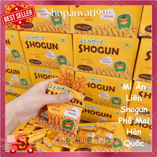 1 hộp 30 gói Mì tôm ăn liền Shogun Hàn Quốc vị phô mai, mì tôm trẻ em ăn liền gói 18gram