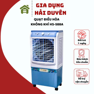 QUẠT ĐIỀU HOÀ LÀM MÁT HƠI NƯỚC NINESHIELD HS-588A dung tích 40L làm mát phòng lớn chạy êm bảo hành 12 tháng