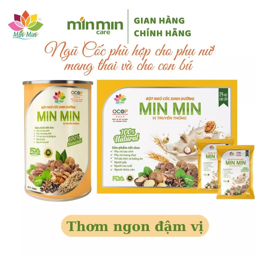 Ngũ Cốc Min Min 29 Loại Hạt-Ngũ Cốc Lợi Sữa,Bà Bầu, Dinh Dưỡng(500gr)