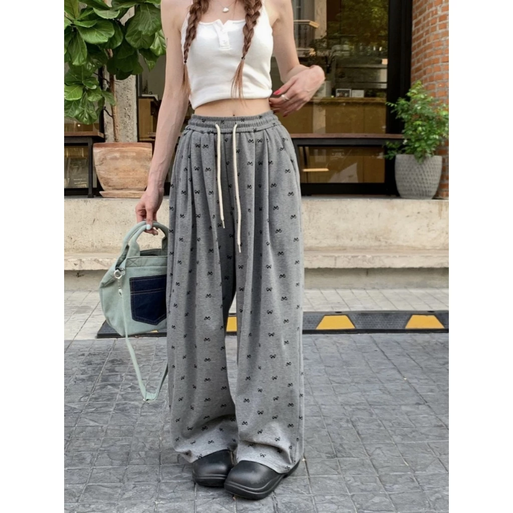 Quần Suông Hình Nơ Cạp Chun Lưng Cao Siêu Hách Dáng D995