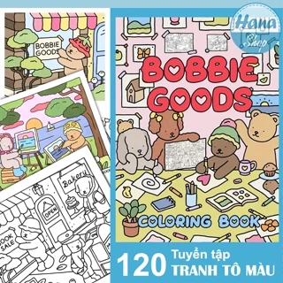 Tranh tô màu Bobbie Goods quyển 30 tranh khổ A5 chất giấy dày đẹp