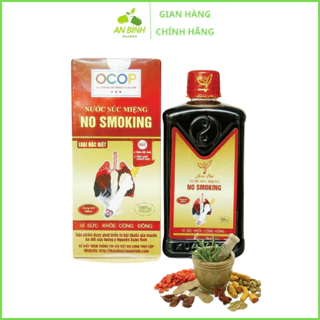 [Loại Đặc Biệt - Cai Nhanh Sau 3 Ngày] Nước Súc Miệng Cai Thuốc Lá, Thuốc Lào Xuân Vinh - NO SMOKING Chai 400ml