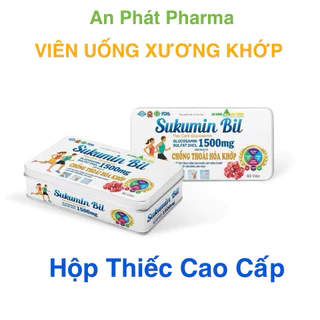 Viên Uống Xương Khớp - Sukumin Bil Flex Care GLUCOSAMIN 1500mg - Bổ sung chất nhờn, Chống thoái hoá khớp (Hộp 60 Viên)