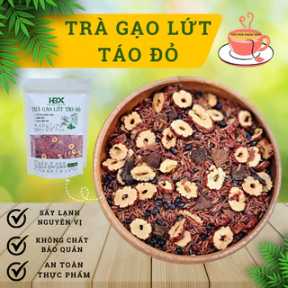 Trà giảm cân gạo lứt, táo đỏ, đậu đen 7 vị rang tay thơm lừng tăng cường miễn dịch, đẹp da, đen tóc Trà Hoa Ngân Anh