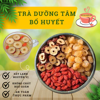 ✅ Hộp 35 gói trà táo đỏ, kỷ tử, long nhãn giảm đau bụng kinh, dưỡng tâm bổ máu,ngủ ngon,đẹp da giảm cân Trà Hoa Ngân Anh