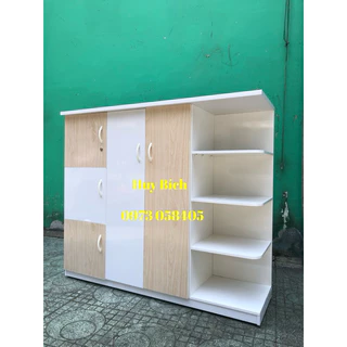 Tủ quần áo nhựa Đài Loan kèm kệ (1m45x1m50x45) Freeship Tphcm