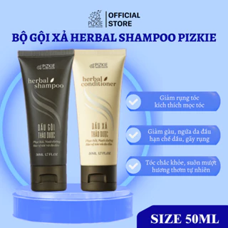 COMBO Dầu Gội Dầu Xả Từ Thiên Nhiên PIZKIE 50ML ORGANIC Giúp Chăm Sóc Tóc Chắc Khỏe Hỗ Trợ Mọc Tóc Phục Hồi Hư Tổn