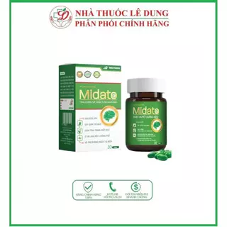 ✅ [Chính Hãng] Viên uống bổ não MIDATO, Hoạt huyết dưỡng não Hộp 30 viên