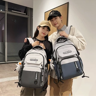 Balo học sinh đi học thời trang unisex nam nữ ulzzang hàn vải chống nước nhiều ngăn đựng laptop BK081