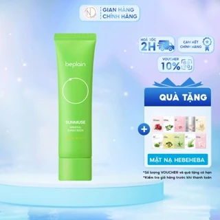 Kem chống nắng BEPLAIN Sunmuse Vật Lý Nâng Tone nhẹ nhàng SPF 50+ PA++++ Mineral Sunscreen 50ml