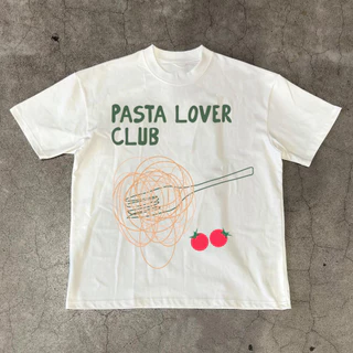 Áo thun unisex nam nữ PASTA form oversize 100% cotton 250gsm