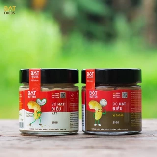 Bơ Hạt Điều (Đạt Butter - Đạt Foods) (Nguyên chất + Cacao)