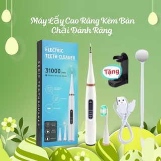 BÀN CHẢI ĐÁNH RĂNG KẾT HỢP MÁY LẤY CAO RĂNG 2IN1.COMBO CHĂM SÓC RĂNG MIỆNG LÀM TRẮNG RĂNG LẤY CAO RĂNG,MẢNG BÁM LÂU NGÀY